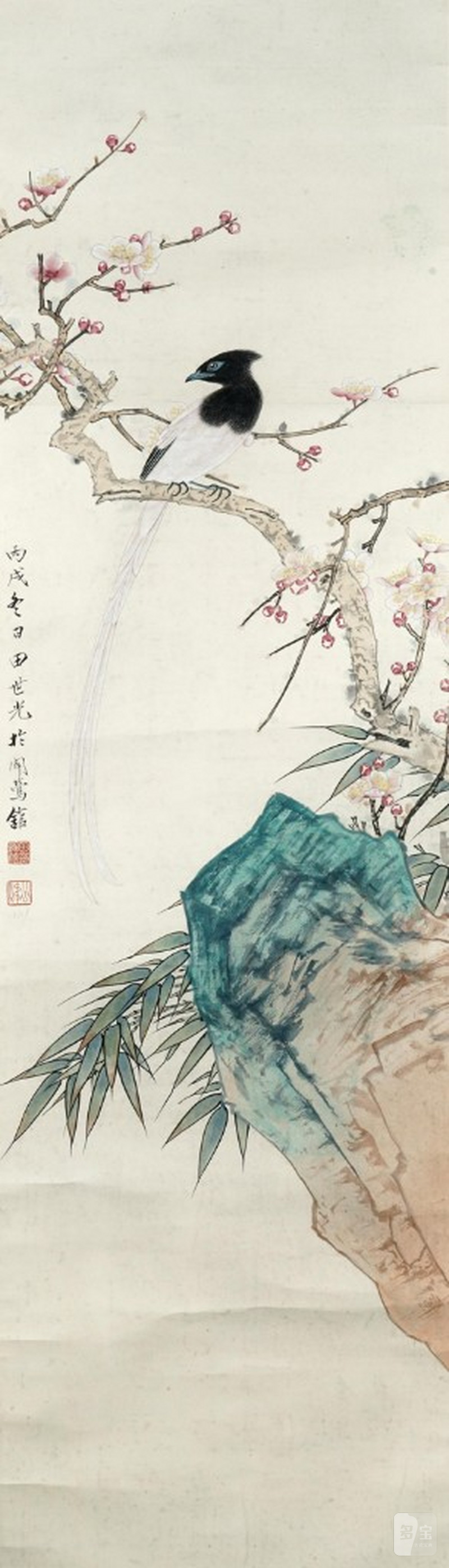    田世光 花鳥